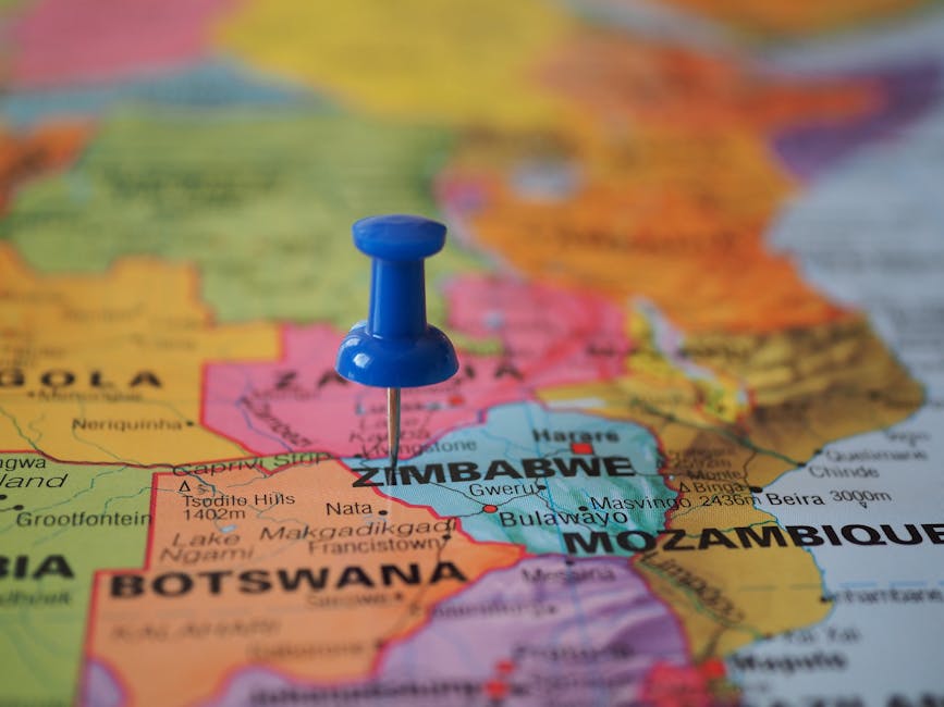 zimbabwe map